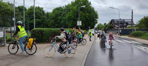 Bicibus Welzenegg - Ankunft an der Schule