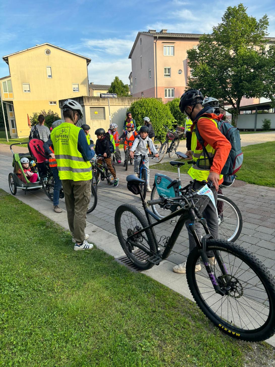 Bicibus Welzenegg - vor der Abfahrt